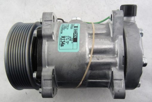 New AC Compressor HD Trucks CATERPILLAR Sanden OEM 8086 SD7H15 8 Grooves